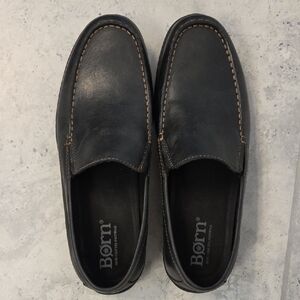 Born Men's Dark Leather Loafers